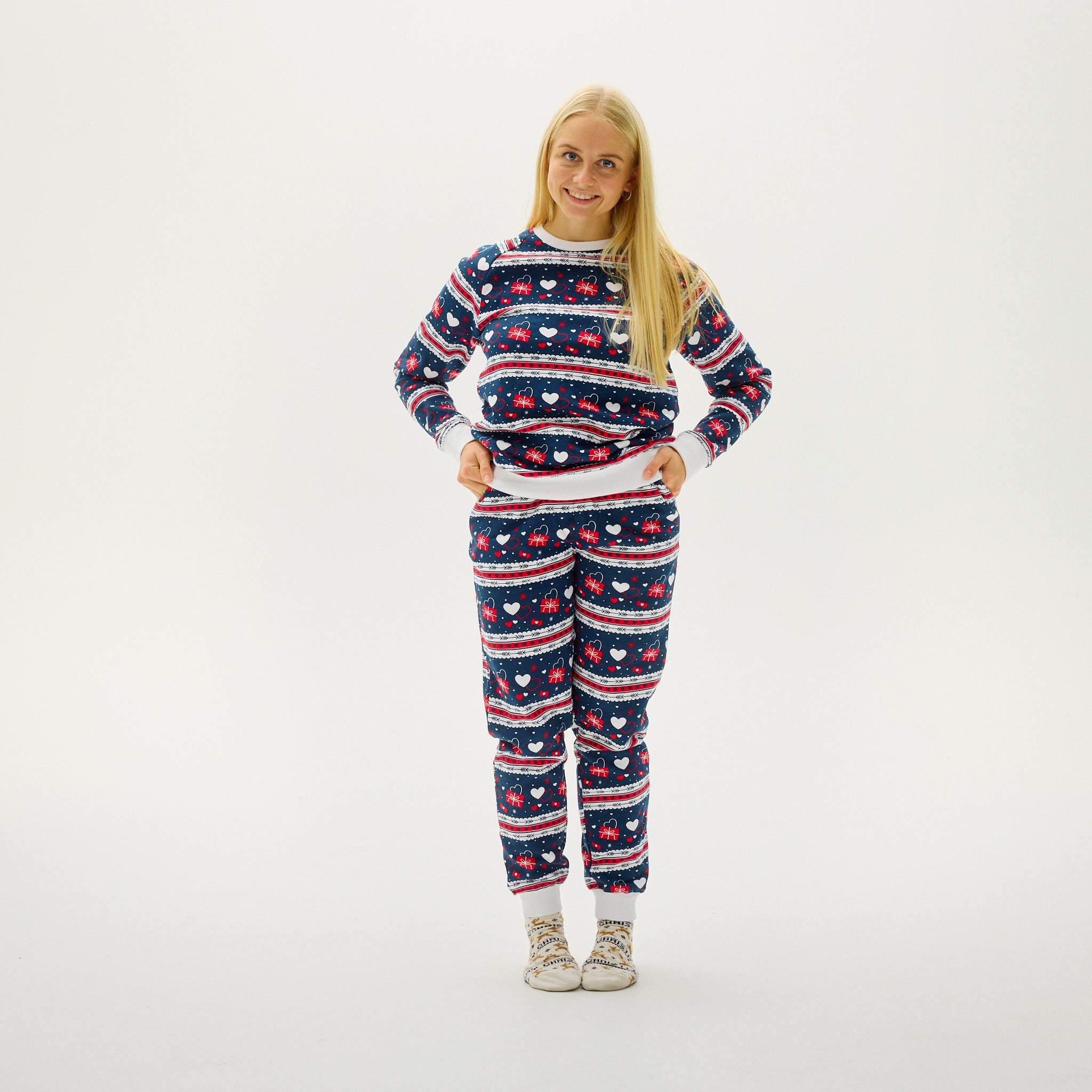 Valentinessæt Navy - Dame.